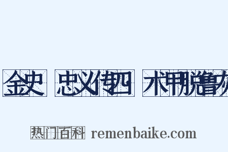 金史·忠义传四·术甲脱鲁灰是什么意思的图片